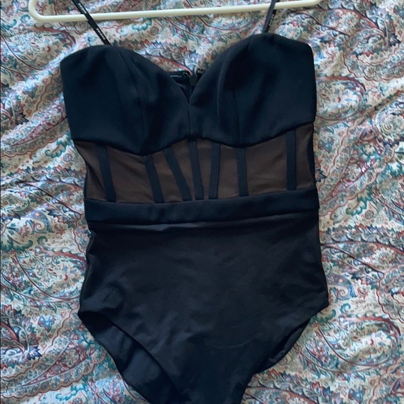 Sheike Tops - Sheike black bodice/bodysuit size 6